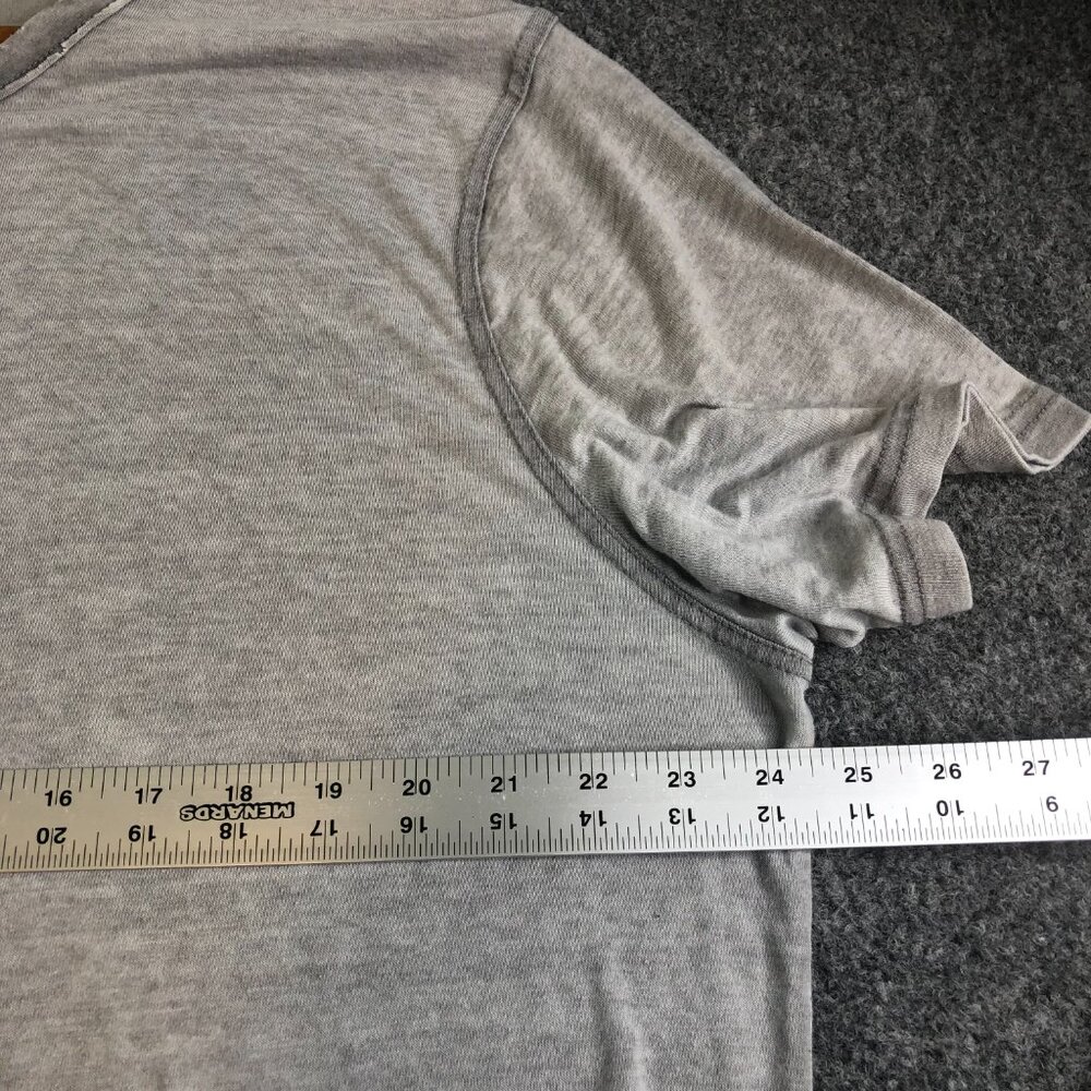 Lucky Brand Shirt Mens XXL Gray Short Sleeve Venice Burnout Baja - Picture 6 of 8